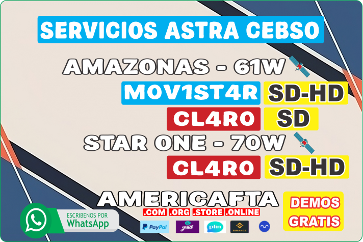 AMERICAFTA.COM - SERVICIO IKS PRIVADO  ASTRA CESBO